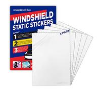 Windshield Sticker Applicator 5 Pack 5"x7" Static Cling for Stickers Easy Application, Removal and Re-Application