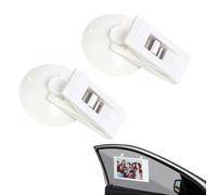 Windshield Sticker Holder - Car Decal Holder Suction Cup, Parking Permit Holder | Clip Clip Clip Card Holder 2 Piece,