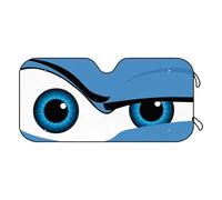 Windshield Sun Shade - 55.12x27.56-inch Foldable Sun Shade Keeps Interior Cool | Cartoon Eyes Automotive Windshield Sunshades,for Sedan Truck SUV Automotive Vehicle Outdoor Summer Parking