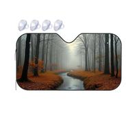 Windshield Sun Shade A Serene Forest Stream On An Autumn Morning Car Windshield Sunshade Sunshade For Car Blackout Shade(70x130cm)