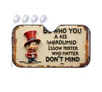 Windshield Sun Shade Be Who You Are: A Whimsical Reminder To Embrace Your True Self Car Windshield Sunshade Windshield Cover Sun Shade Windshield Sun Shade(76x140cm)