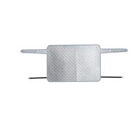 Windshield Sun Shade Car Rear Windshield Snow Cover 2-Layer Aluminum Foil Night Light Car Windshield Cover With Hook And Invisible Magnet Snow Cover Automotive Sunshade