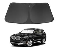 Windshield Sun Shade Compatible with 2018-2024 2025 BMW X3 Accessories Foldable Sunshade Sun Blocker Protect Car from Sun Rays & Heat Damage