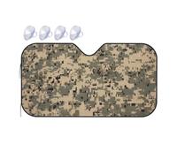 Windshield Sun Shade Foldable Car Sunshade for Front Window Auto Interior Cover Army Digital Camouflage Sun Visor Protector Window Sun Blocker to Keeps Your Vehicle Cool Small