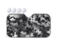 Windshield Sun Shade Foldable Car Sunshade for Front Window Auto Interior Cover Black White Gray Camouflage Sun Visor Protector Window Sun Blocker to Keeps Your Vehicle Cool Medium