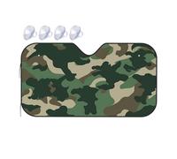 Windshield Sun Shade Foldable Car Sunshade for Front Window Auto Interior Cover Camouflage Green Sun Visor Protector Window Sun Blocker to Keeps Your Vehicle Cool Small
