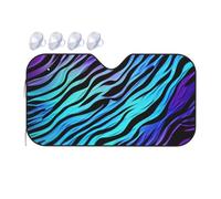 Windshield Sun Shade Foldable Car Sunshade for Front Window Auto Interior Cover Purple Camouflage Zebra Stripes Sun Visor Protector Window Sun Blocker to Keeps Your Vehicle Cool Medium