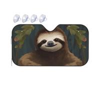 Windshield Sun Shade Foldable Car Sunshade for Front Window Auto Interior Cover Sloth Sun Visor Protector Window Sun Blocker to Keeps Your Vehicle Cool Medium