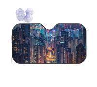 Windshield Sun Shade Folding Car Front Window Sunshade 55x29.9 Inch | Hong Kong Printed Car Windshield Sun Shade Universal Fits For Sedan Cars Suv Trucks
