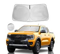 Windshield Sun Shade for Ford Range Window Sunshade for Ranger XL, XLT, Lariat 2019-2024 Accessories Sunshade Windshield Cover Front Window Shade Sun Visor Foldable Blocks UV Rays Keep Car Cool