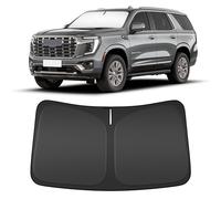 Windshield Sun Shade for GMC Yukon XL 2021-2025 Compatible Accessories-4 Layers Custom Fit Foldable Front Window Sunshade Sun Visor Protector, Block UV Rays Keep Your Car Cooler