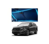 Windshield Sun Shade for Honda CR-V 2023 2024 2025 2026 - Custom Fit Sun Shield with Mirror Cut-Out, Blocks Heat & UV, Foldable with Storage Pouch - Honda CRV Windshield Sunshade