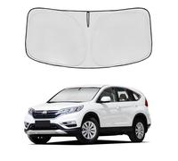 Windshield Sun Shade for Honda CRV 2012-2016 Double Layer 240T Front Window Shade Custom Fit CRV Sun Visor Foldable Shade Blocks UV Rays Summer Must Have Car Accessories