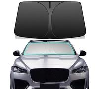 Windshield Sun Shade for Jaguar F-Pace 2016-2025 Foldable Car Sun Shade Double Layer 240T Sun Visor Reflective Cover Block UV Rays and Sun Heat Keep Your
