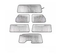 Windshield Sun Shade For Jeep For Wrangler JL 2018 Up Car Window Sun Visor Windshield Anti-UV Sunshade Cover Insulation Pad Windscreen Sunshade(For 2 DOOR 6pc)