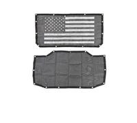 Windshield Sun Shade For Jeep For Wrangler JL 4-door 2018 2019 2020 2021 2022 2023 2024 Up Car Roof Sunshade Net Heat Insulation Cover Windscreen Sunshade(A)