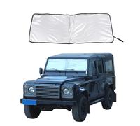 Windshield Sun Shade for Land Rover Defender 130 110 90 2004-2018 Car Thicken 5-Layer UV Reflector Auto Front Window Sunshade Visor Shield Cover & Keep Your Vehicle Cool (Silver - Memory Wire)
