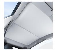 Windshield Sun Shade For Tesla For Model Y 2019-2025 Car Sunroof Sunshade Upgrade Ice Cloth Buckle Sun Shades Glass Roof Front Rear Skylight Car Windscreen Sun Shade(20-24 Sliver)