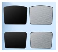 Windshield Sun Shade For Tesla For Model Y 2019-2025 Car Sunroof Sunshade Upgrade Ice Cloth Buckle Sun Shades Glass Roof Front Rear Skylight Accessory Car Windscreen Sun Shade(23-25 Black)