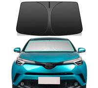 Windshield Sun Shade for Toyota CHR 2018-2023 CH-R Sunshade 240T Reflective Fabric Double-Layer Design Window Cover Sun Visor Foldable Sunscreen Blocks UV Rays Keep Your Car Cooler