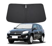 Windshield Sun Shade for Toyota RAV4 2006 2007 2008 2009 2010 2011 2012 Front Window Shade Sun Visor Protector Toyota RAV4 Accessories Foldable Sunshade Reflective Polyester Blocks UV Rays Keep Cool