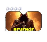 Windshield Sun Shade Revenge: The Hooded Figure'S Vengeance Car Windshield Sunshade Windshield Cover Sun Shade Windshield Sun Shade(76x140cm)
