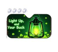 Windshield Sun Shade Shining Bright: A Lucky Buck Lantern Adventure Car Windshield Sunshade Windshield Cover Sun Shade Windshield Sun Shade(70x130cm)