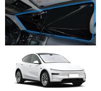 Windshield Sun Shade Umbrella Accessories Compatible with 2016-2024 Tesla Model Y Model 3 for Foldable Sunshade Sun Visor Blocks UV