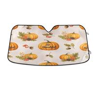 Windshield Sunshade Autumn Pumpkins, Foldable Front Window Cover, Car Windshield Cover - 53×23.5 Inches
