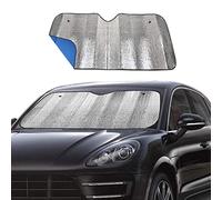 Windshield Sunshade Car Foldable UV Ray Reflector Auto Front Window Sun Shade Visor Shield Shade,Keeps Vehicle Cool - Blue (55" x 27.5")