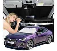 Windshield Sunshade for BMW 2-Series 2017-2021 Sun Shade Car Windshield Accessories Upgrade 4 Layers Blocks UV Rays Custom Fit 2-Series 240T Car Window Shades Front Windshield Keep Cool Foldable
