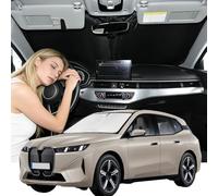 Windshield Sunshade for BMW iX 2022-2026 Sun Shade Car Windshield Accessories Upgrade 4 Layers Blocks UV Rays Custom Fit iX 240T Car Window Shades Front Windshield Keep Cool Foldable
