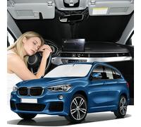 Windshield Sunshade for BMW X1 F8 2023-2026 Sun Shade Car Windshield Accessories Upgrade 4 Layers Blocks UV Rays Custom Fit X1 240T Car Window Shades Front Windshield Keep Cool Foldable