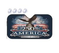Windshield Sunshade for Cars Auto Truck Van RVs,250th America Celebration Eagle Car Front Windscreen Sun Shield Foldable Sun Visor,140x76cm