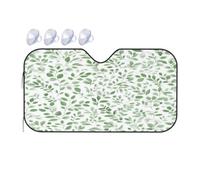 Windshield Sunshade for Cars Auto Truck Van RVs,Sage Green Eucalyptus Leaves Car Front Windscreen Sun Shield Foldable Sun Visor,130x70cm