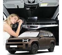 Windshield Sunshade for Hyundai Santa Fe 2024-2026 Sun Shade Car Windshield Accessories Upgrade 4 Layers Blocks UV Ray Custom Fit Santa Fe 240T Car Window Shades Windshield Keep Cool Foldable