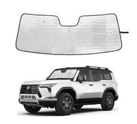 Windshield Sunshade for Lexus GX550 2024-2025 Accessories Front Window Sun Shade Foldable Reflective Sun Visor Custom Sunscreen UV Blocker Privacy Protector HeatShield Keep Your Car Cooler (Silver)