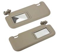 Windshield Sunshade For Toyota For Auris For Corolla 2010-2013 Car Interior Sun Visor With Mirror Sunvisor Sun Shield Shade Car Left Right Side Sunshade Visor Cover(Beige 1 Pair)