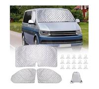 Windshield Sunshade For VW For T5 For T6 Sunshade Windscreen Windshield Visor Cover Protection Car Internal Thermal Blind Window Cover Set Windscreen Cover