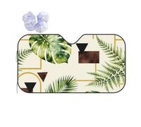 Windshield Sunshade Sage Green Plant Botanical Palm Leaves Car Window M