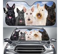 Windshield Sunshade Scottish Terrier Dog Family Blue Sky Windscreen Car S