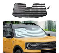 Windshield Sunshade Sun Shade Heat Shield Sun Visor Mat for Ford Bronco Sport 2021 2022 2023,US Flag