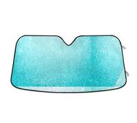 Windshield Sunshade Teal Green, Foldable Front Window Cover, Heatshield Sunshade - 53×23.5 Inches