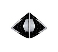 windshield visor 2008-2017 For Fiesta MK7 MK7.5 Rear Side Window Louver Air Vents Cover(Glossy black)