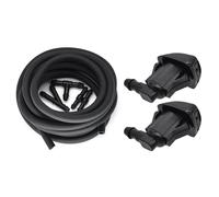 Windshield Washer Compatible with Chevrolet for Malibu 2005 2006 2007 2008 2009 2010 2011 2012 2013 2X Front Windshield Wiper Washer Jet Nozzle Hose with Connector Kit(2)