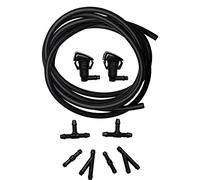 Windshield Washer Fluid Hose & 2 Pcs Hood Nozzle Sprayer kit, Compatible with Jeep Grand Cherokee 2011-2021 & Dodge Durango 2011-2021 -Replaces OEM # 68260443AA, 55372143AB, 68269108AA