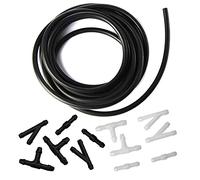Windshield Washer Hose Kit - 4 Meter Universal Washer Fluid Hose with 8 Pcs Hose Connectors, Suitable for Most Windshield Washer Nozzle Installation, Connect Car Water Pump and Nozzles