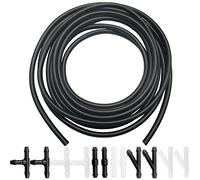 Windshield Washer Hose Kit - Includes 4 Meter Washer Fluid Hose & 12 Pcs Hose Connectors, Compatible with Most Vehicle Windshield Washer Nozzle Installation, for Connecting Car Water Pumps and Nozzles