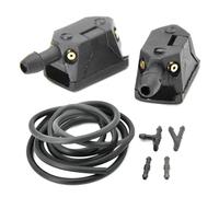 Windshield Washer Jets with Hose and Connectors | Four-Hole Nozzle Structure for Multiple Fluid Outlets, Adjustable Aim, Windshield Washer Replacement Task