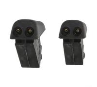 Windshield Washer Nozzle 2PCS Non-Heated Compatible with for mini Cooper | Black plastic OEM fit for R50 R52 R53 models Efficient fluid spray restores clear view extends wiper life